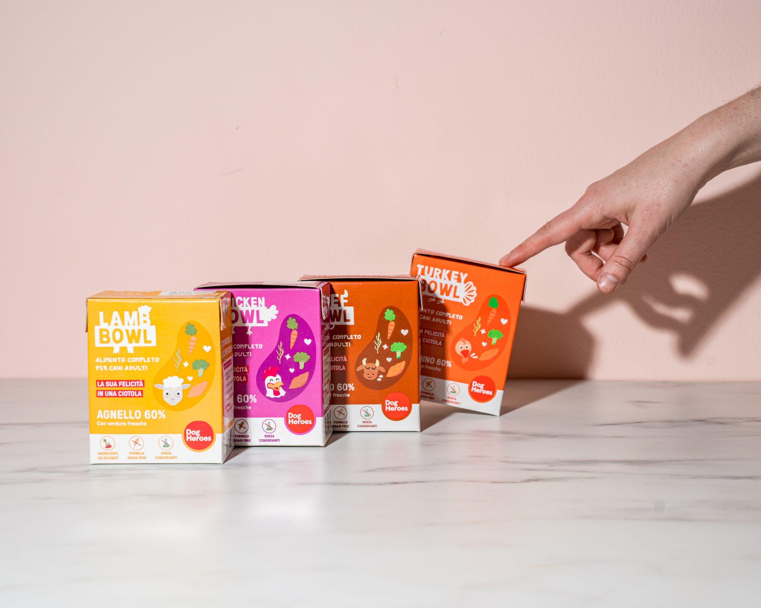 Dog Heroes Leaves Behind Clinical Pet Food Packaging